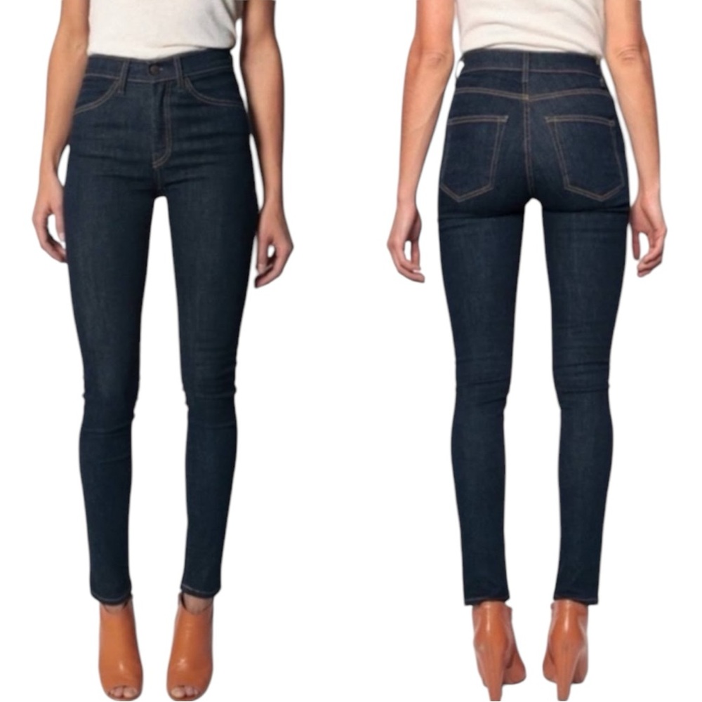 imogene + willie | jesse jeans skinny leg dark black wash womens 29